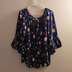 Terra & Sky Navy Top 1X